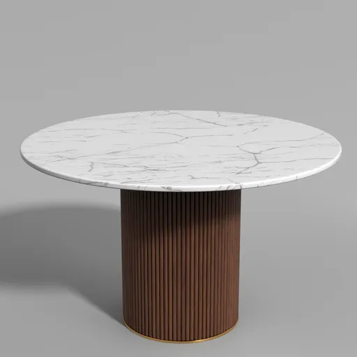 Round dining table