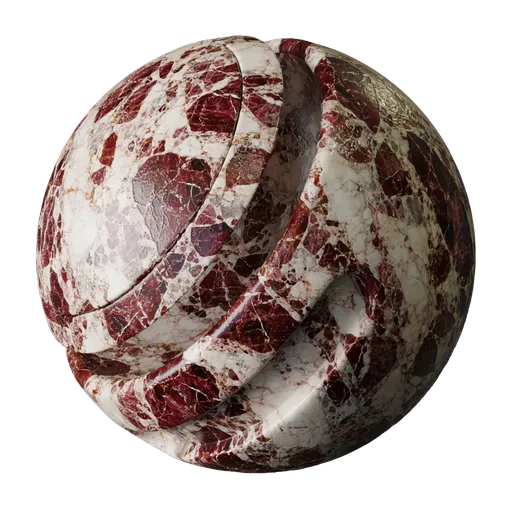 Rose Burgundy Breccia Marble