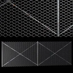 Unmodified metal Fence