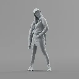 Lowpoly Female Standing
