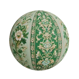Damask border pattern
