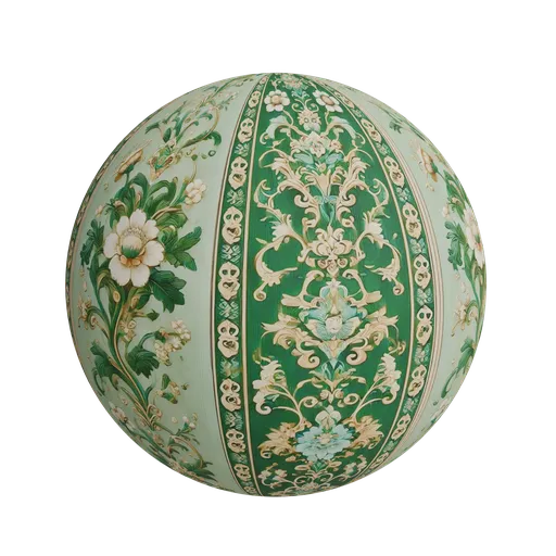 Damask border pattern
