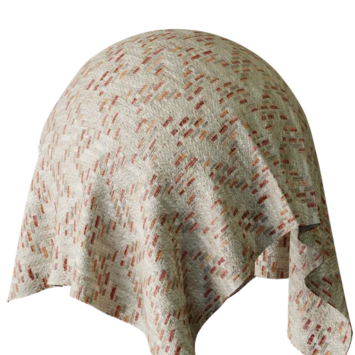 Geometric Orange Jacquard