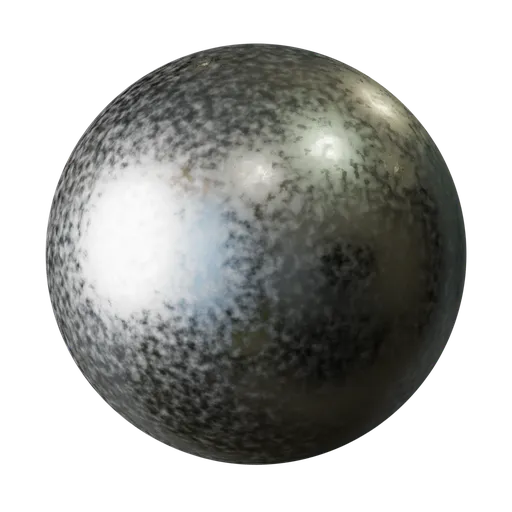 High-resolution PBR brushed aluminium texture for 3D modeling and rendering in Blender and other software.