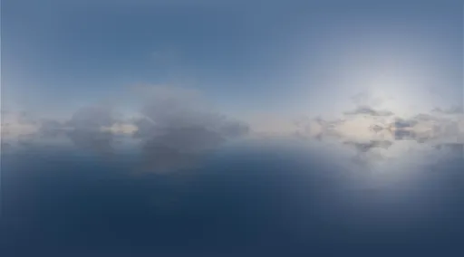 Calm Horizon Sky & Ocean Reflection
