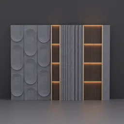 Concrete and wood wall panel