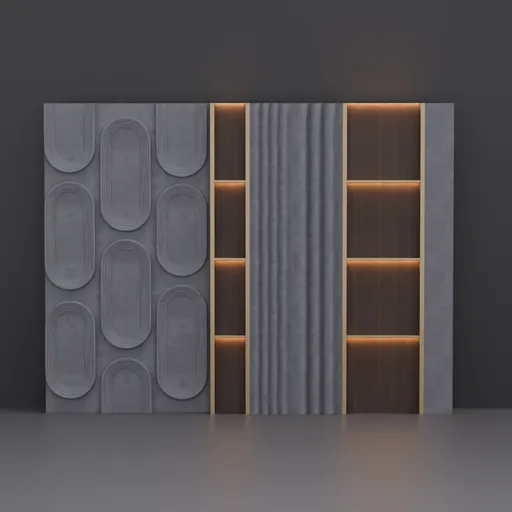 Concrete and wood wall panel