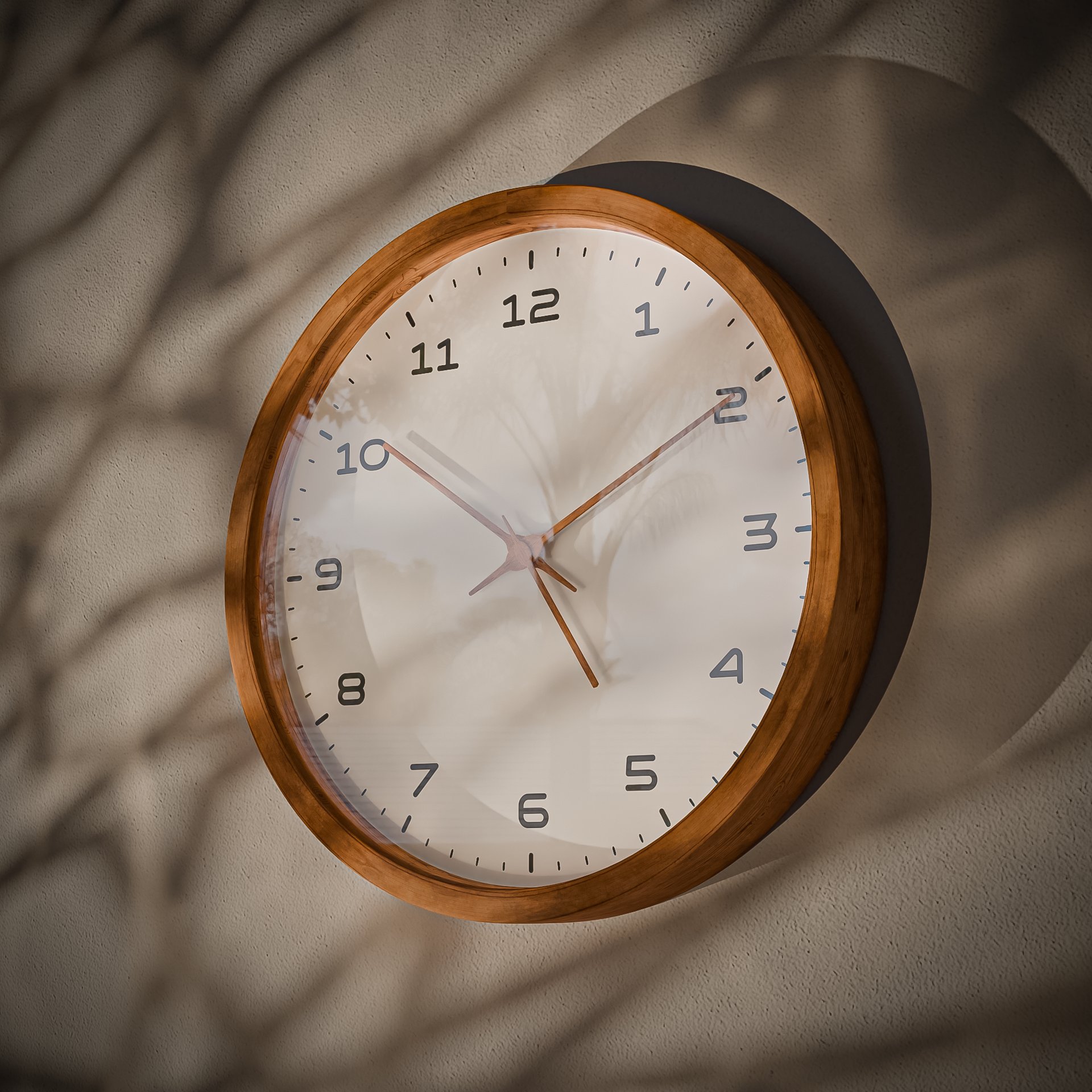 Wooden wall clock | FREE Clocks models | BlenderKit