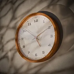 Wooden wall clock