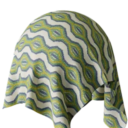 Graphical Green Embroidery
