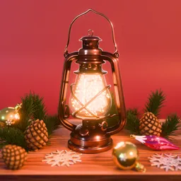Christmas Lantern with Fairy Lights