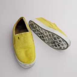 Used yellow shoe