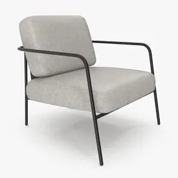 White Cloth Armchair