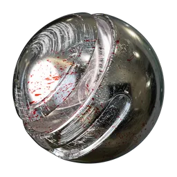 Scratched and blood splattered Metal