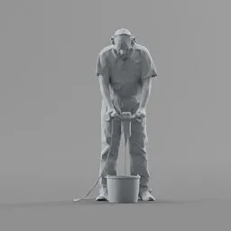 Lowpoly Construction Worker
