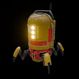 Octabots – Painted Sci-Fi Robot