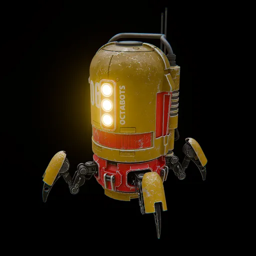 Octabots – Painted Sci-Fi Robot