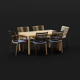 Modern Teak Dining Set