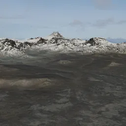 Mountain Snow Landscape Background