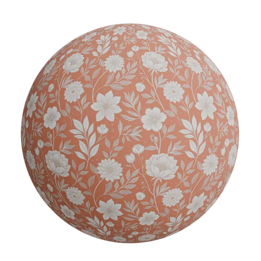 Tropical Floral Wallpaper