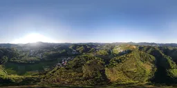 Daytime afternoon mountaintop