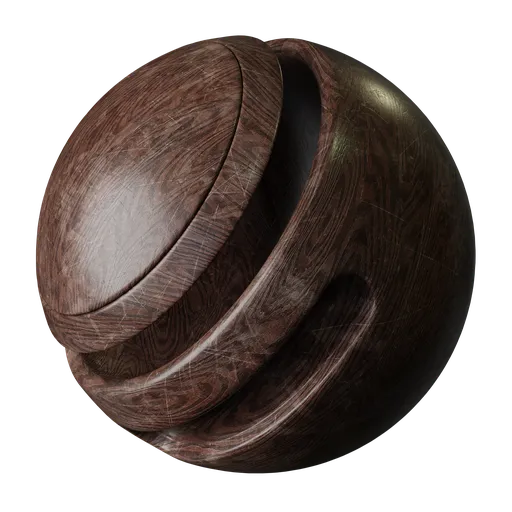 Scratched wood