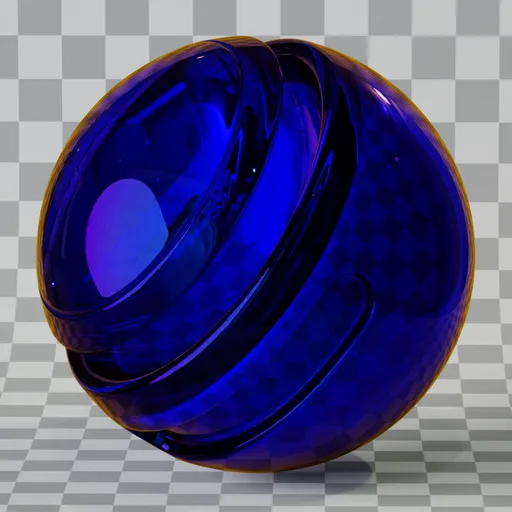 Iridescent Glass Blue
