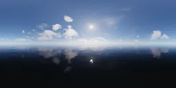 Sunny Blue Sky Cloudy Day