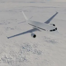 A320-200 | FREE 3D Airplane models | BlenderKit