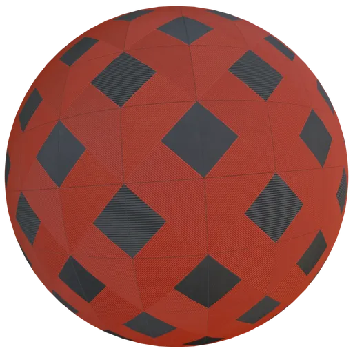Checker Stripy Pattern red