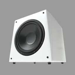 Hi-Fi Subwoofer white composite