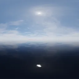 Sunny Blue Sky Cloudy Day