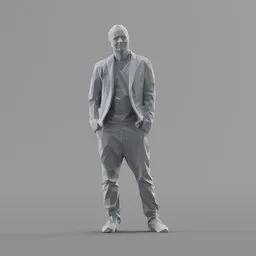 Lowpoly Male Standing