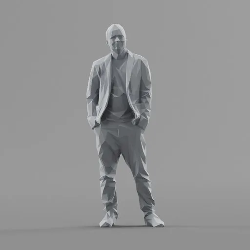 Lowpoly Male Standing