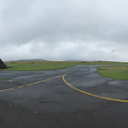 Hanger Exterior Cloudy