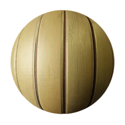 2K PBR realistic wooden plank texture for 3D materials in Blender, ideal for floors and fences with detailed displacement.