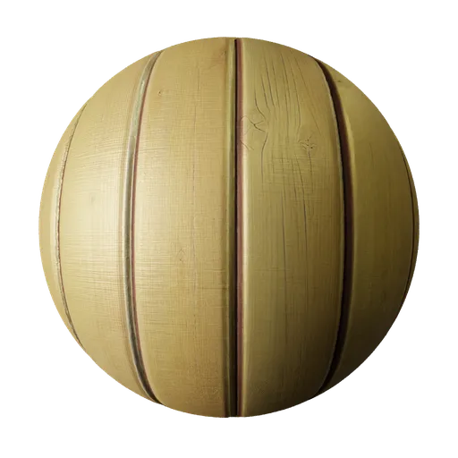 2K PBR realistic wooden plank texture for 3D materials in Blender, ideal for floors and fences with detailed displacement.