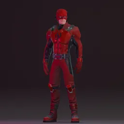 DareDevil V2- Rigged - Lowpoly