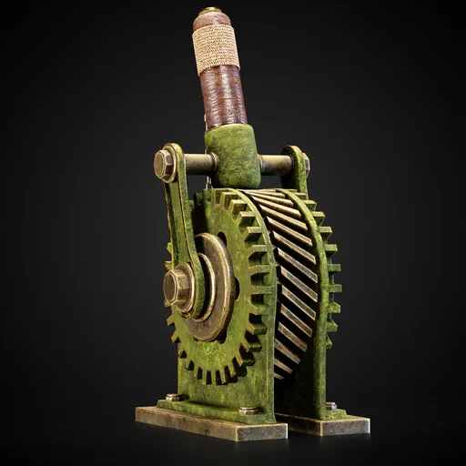 Mechanical Lever Game-Ready + 4K Textures | BlenderKit Series