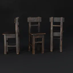 Medieval Old Wooden Chair