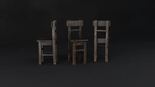 Medieval Old Wooden Chair