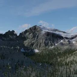 Mountain Landscape & VDB Clouds Animated