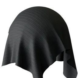 Stripe Black Velvet