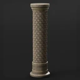 Pillar Stone Ornate