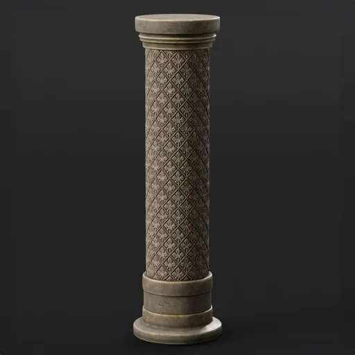Pillar Stone Ornate