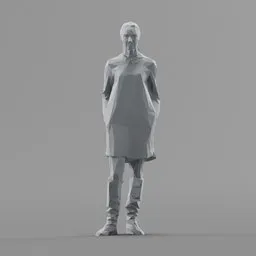 Lowpoly Female Standing