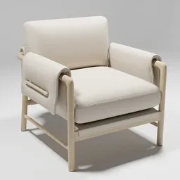 Upholstered Armchair leather