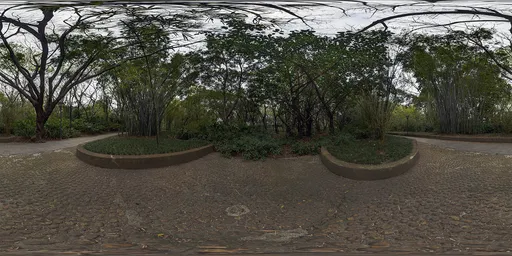 HDR of trees on a cloudy day