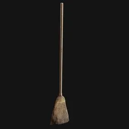 Simple Wooden Outdoor Broom