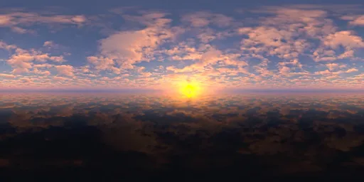 Clouds, sunset.exr